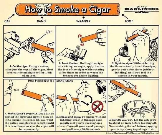 长城雪茄怎么抽才正确（新手抽雪茄先学会这5个正确的吞吐方法）-3